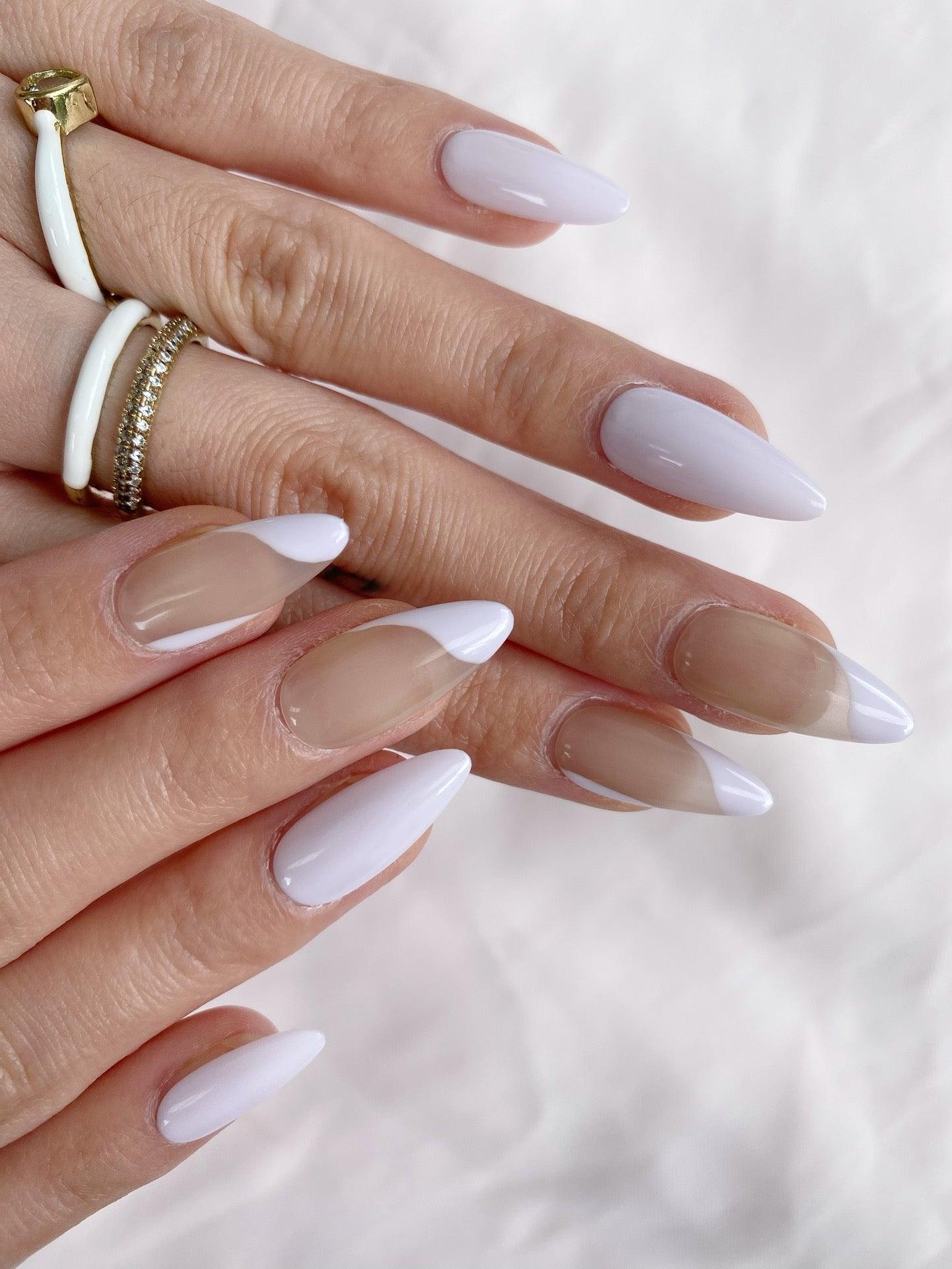 Frosted Sage - GO2NAIL  LONG STILETTO PressOnNails