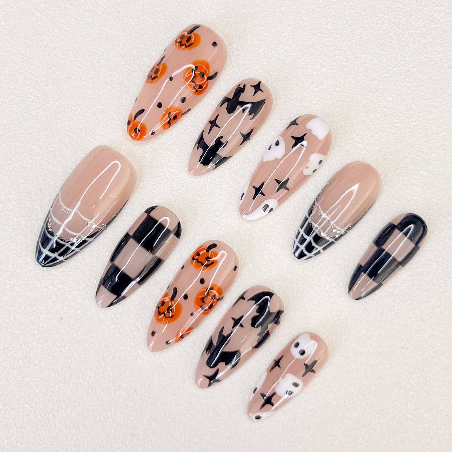 Spooky Chic - GO2NAIL  LONG STILETTO PressOnNails